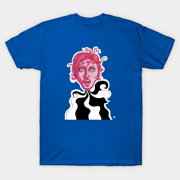 Pink Alien Painting T-Shirt by NibsonMother